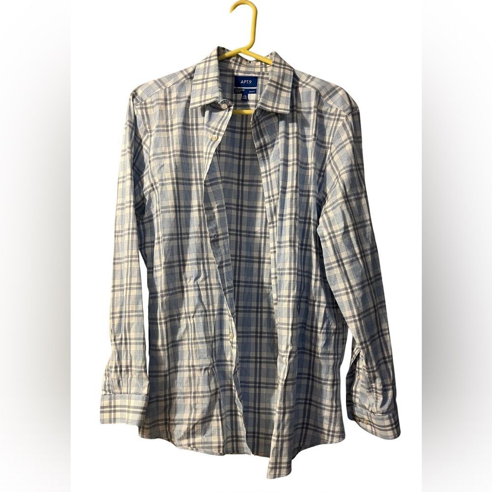 Apt 9 Premier Flex Slim Fit Mens Shirt